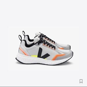 Veja Men's Athletic Sneakers in Gray, Orange, and Yellow